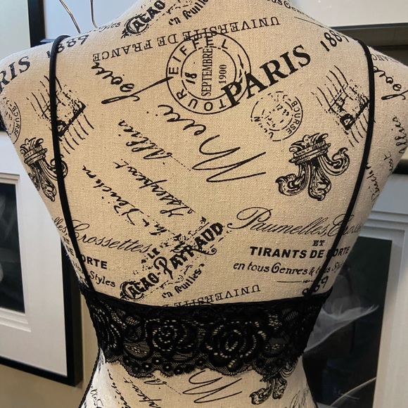 NWOT Shein Black Lace Bralette Lg (34C, 36A, 36B) - Picture 2 of 7